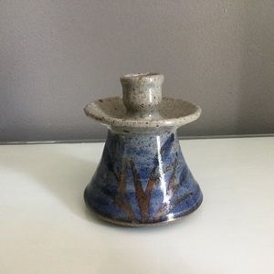 Mid Century BH Pottery Taper Candlestick Holder